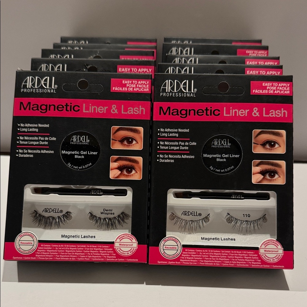 Ardell Magnetic Liner & Lash Duo - Black and Pink Accents - lot of 10 for $25